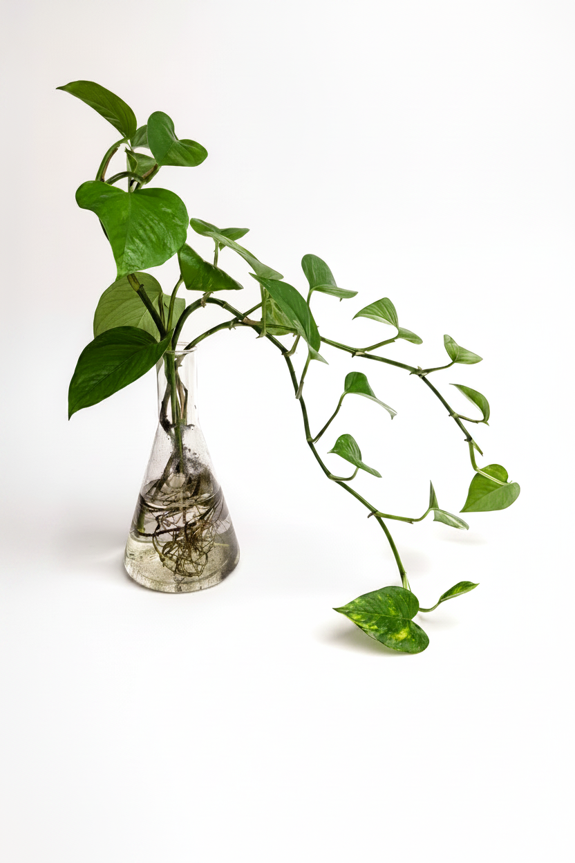 The Chemist 9.25'' with Pothos