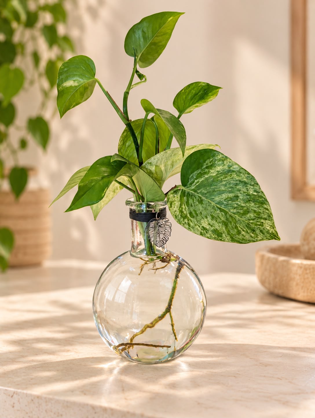 The Round – 7"  with Pothos